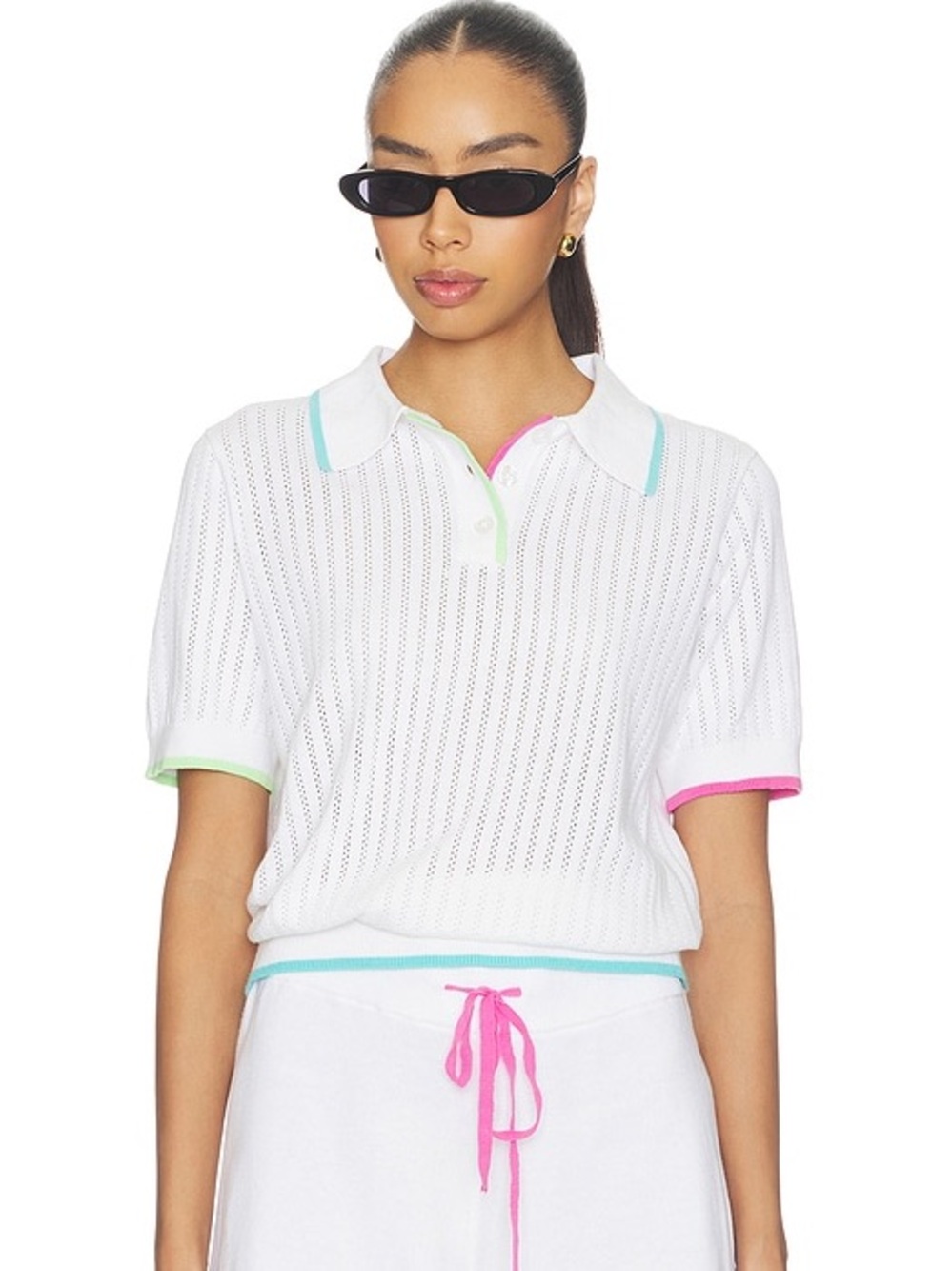 Beach Riot Sia Top in Hibiscus Cove Colorblock
